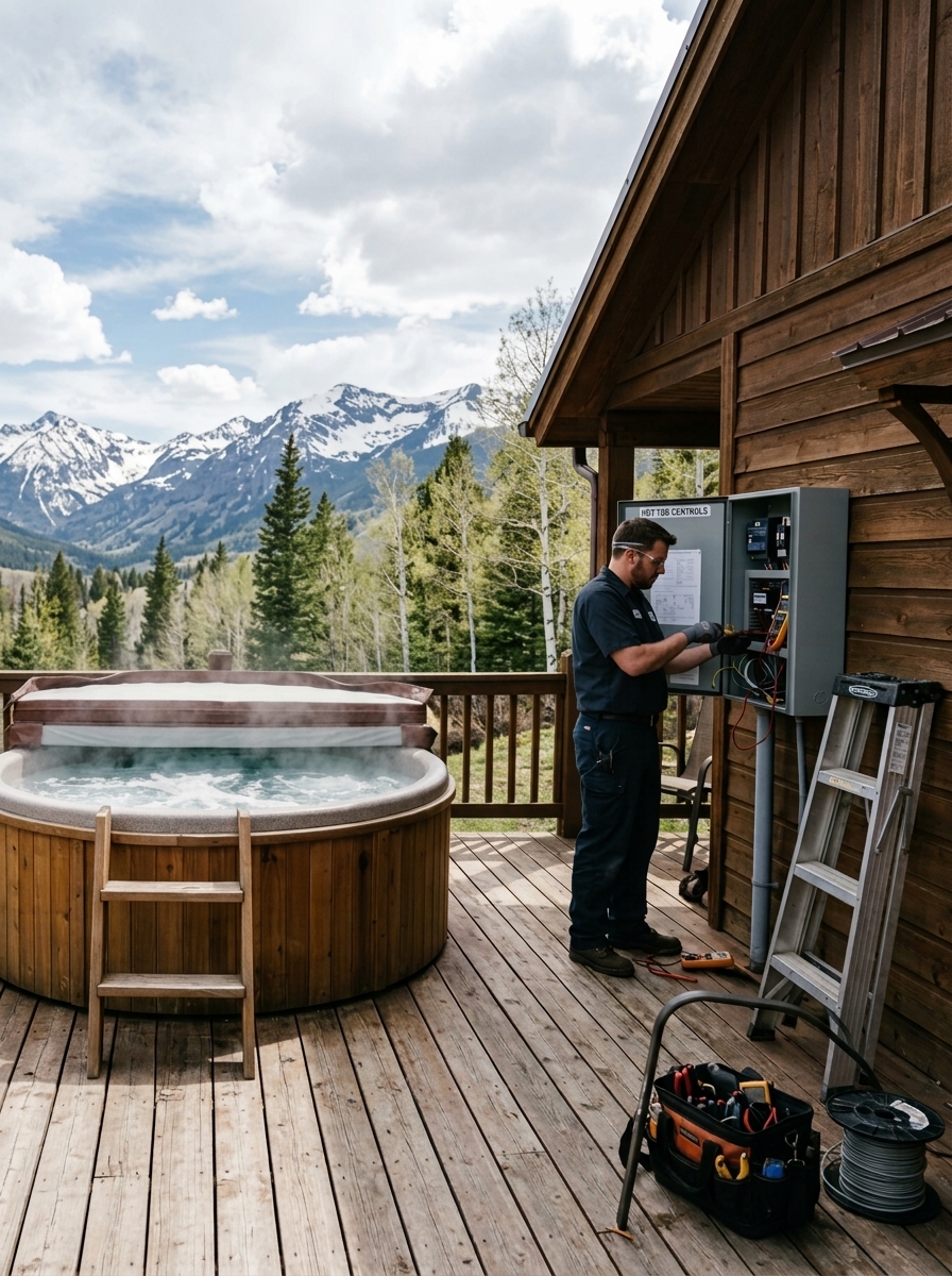 Hot tub service by K&R Hot Tub & Handyman LLC